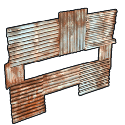 Metal horizontal embrasure